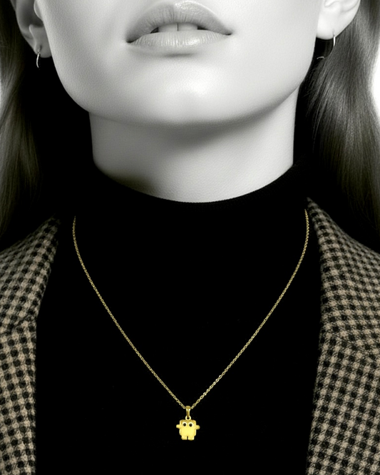 Halskette Neon-Gelb (Gold)