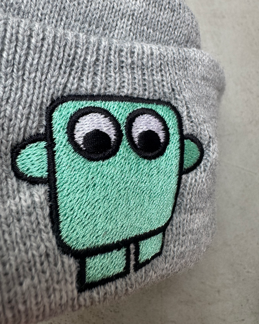 Bestickte Beanie Mint