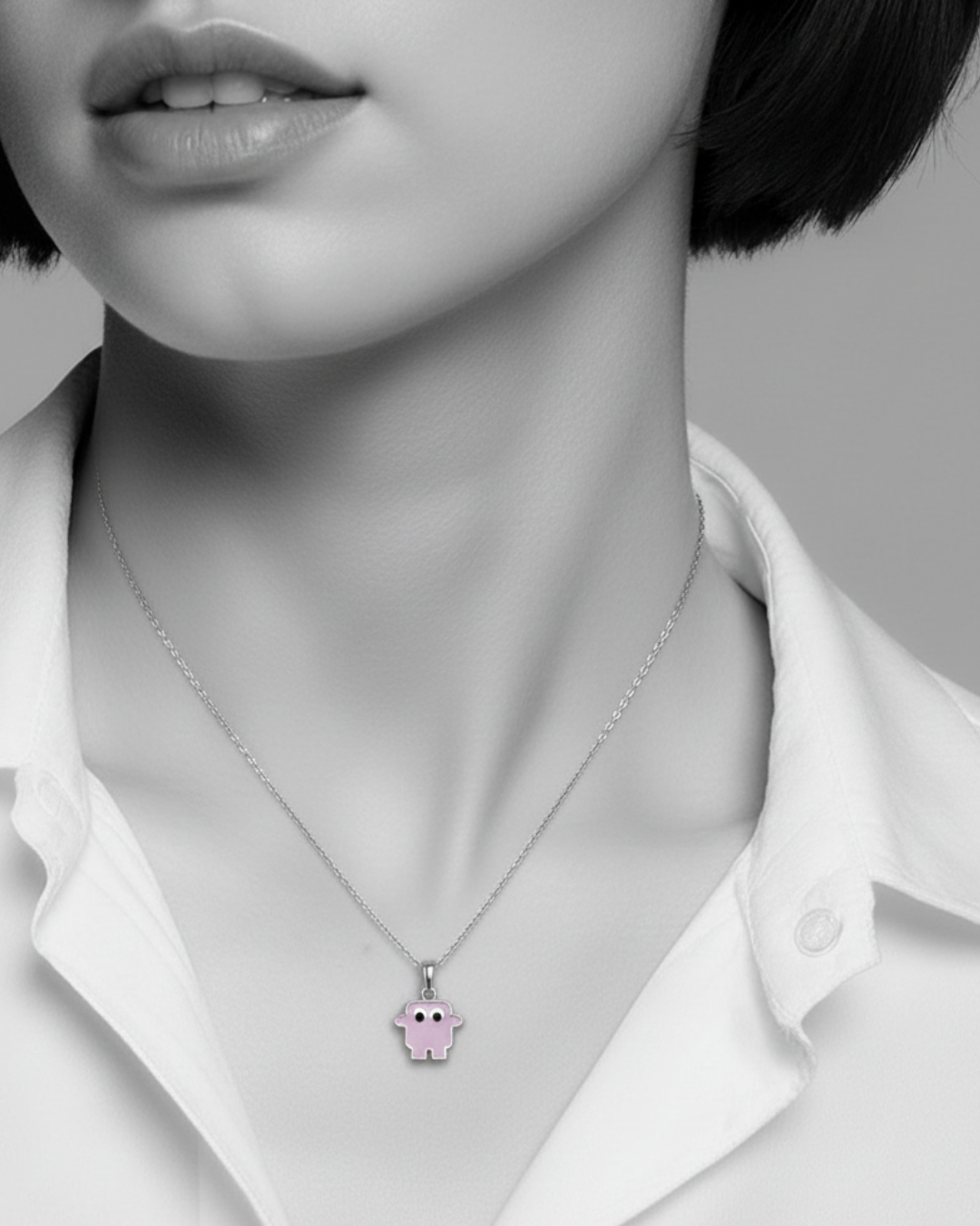 Halskette Violett