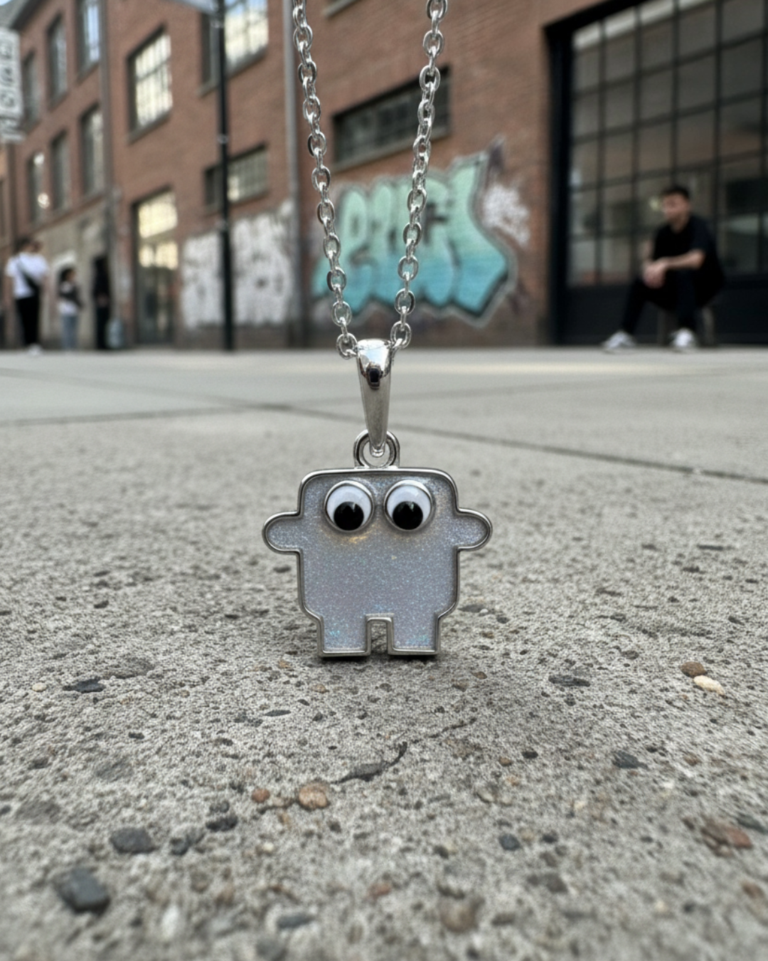 Halskette Grau (Perlmutt)