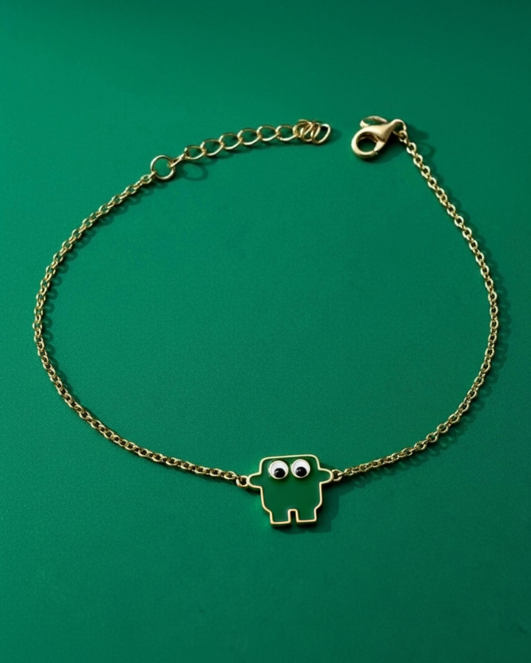 Armband Dunkelgrün (Gold)