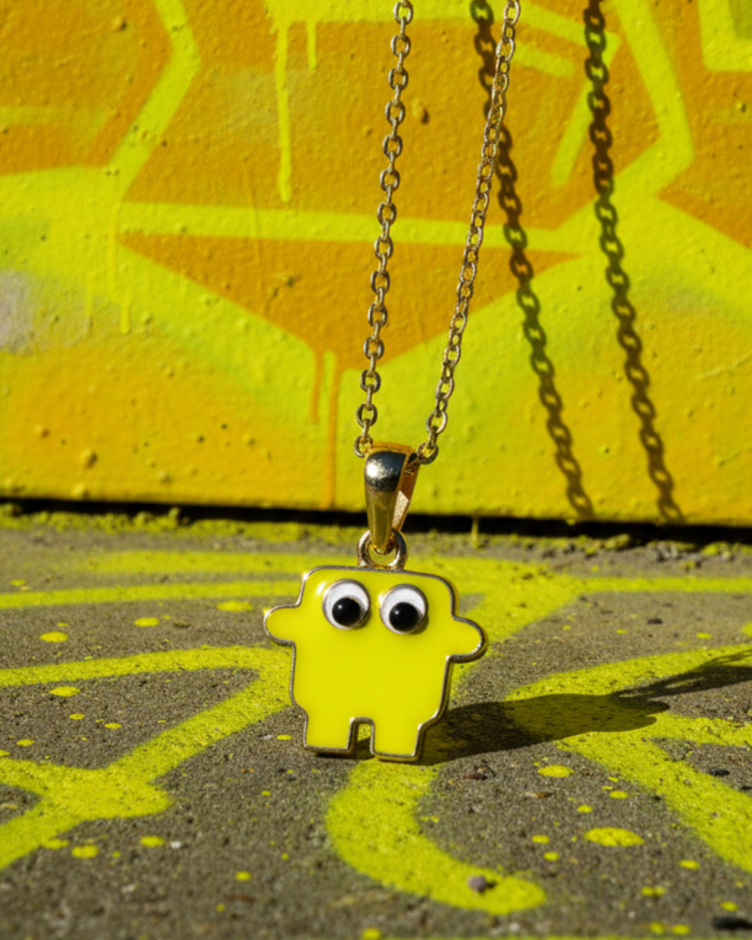 Halskette Neon-Gelb (Gold)