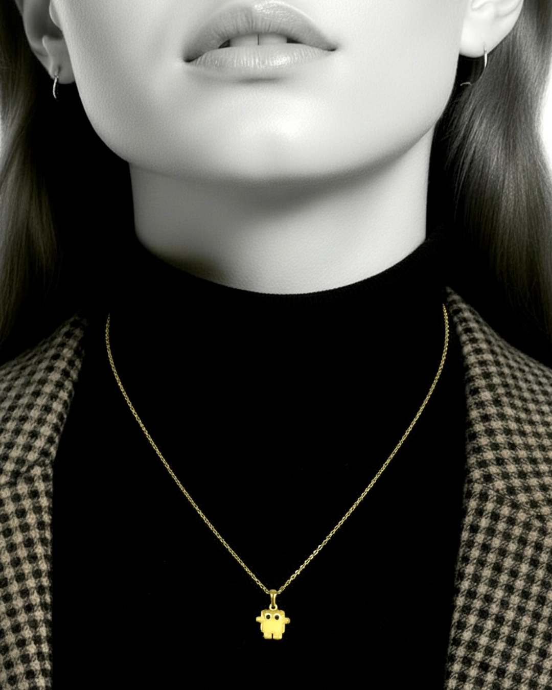 Halskette Neon-Gelb (Gold)