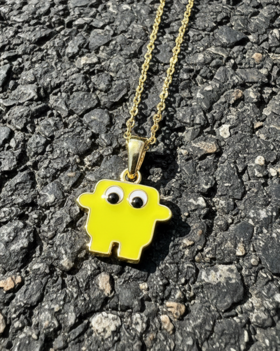 Halskette Neon-Gelb (Gold)